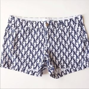 Seahorse Print Shorts